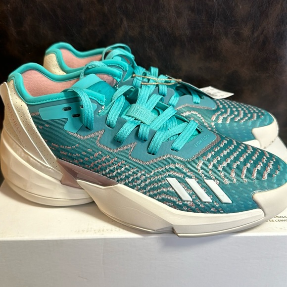 adidas Kids' D.O.N. Issue #4 Basketball Shoes: BLUE/OFF-WHITE: NEW IN BOX: SZ 7 - Picture 4 of 9